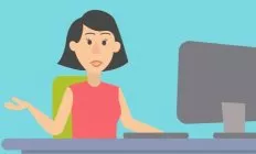 How can a woman correct a difficult situation at work?