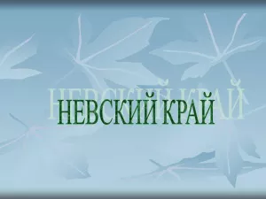 Невский край